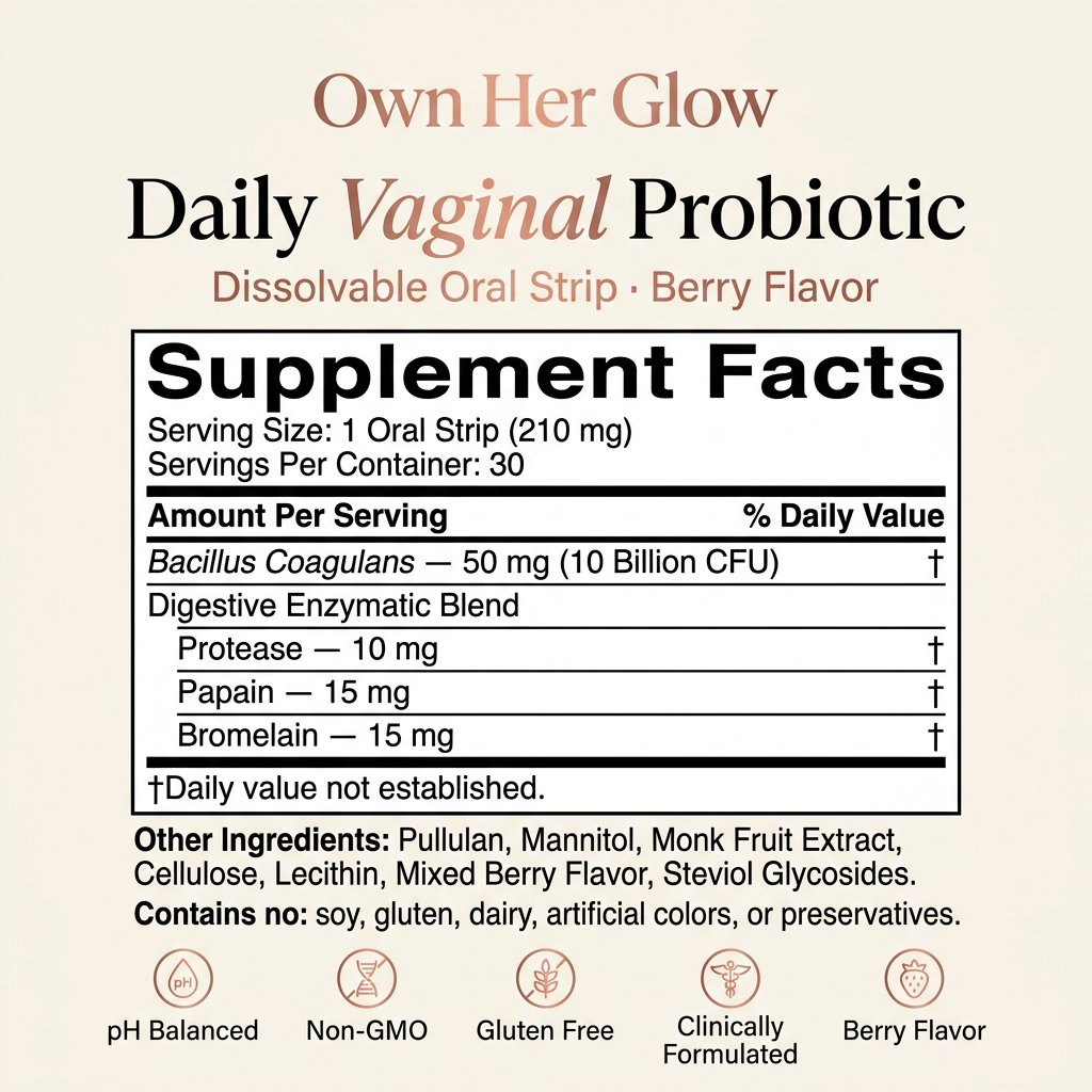 Daily Vaginal Probiotic | 10B CFU Dissolvable Strip