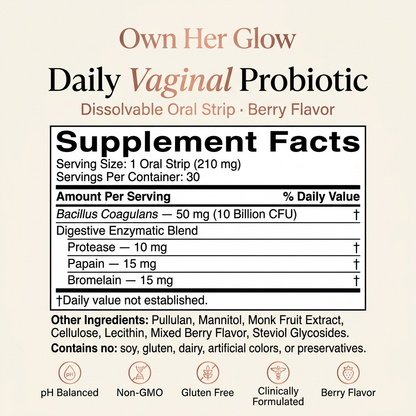 Daily Vaginal Probiotic | 10B CFU Dissolvable Strip