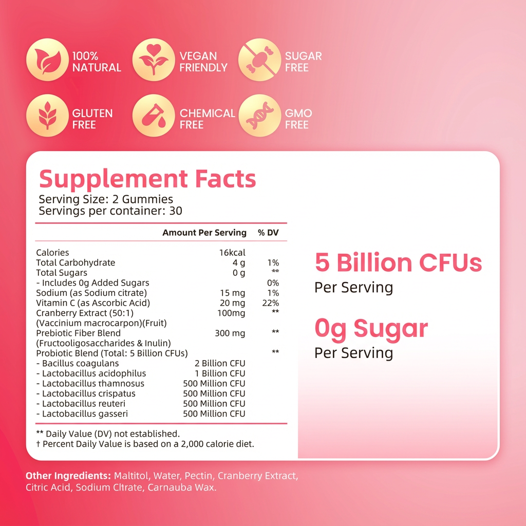 Own Her Glow™ Women's Probiotic Gummies