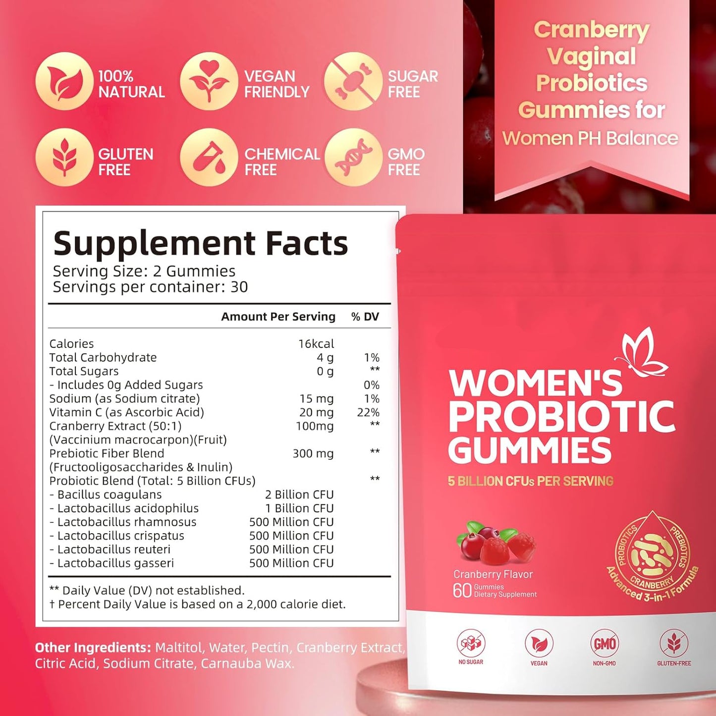 Own Her Glow™ Women's Probiotic Gummies